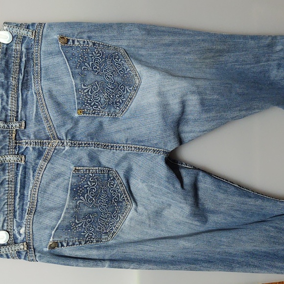 Vintage Apple Bottom Jeans Size 9/10, 32" inseam - Picture 5 of 12